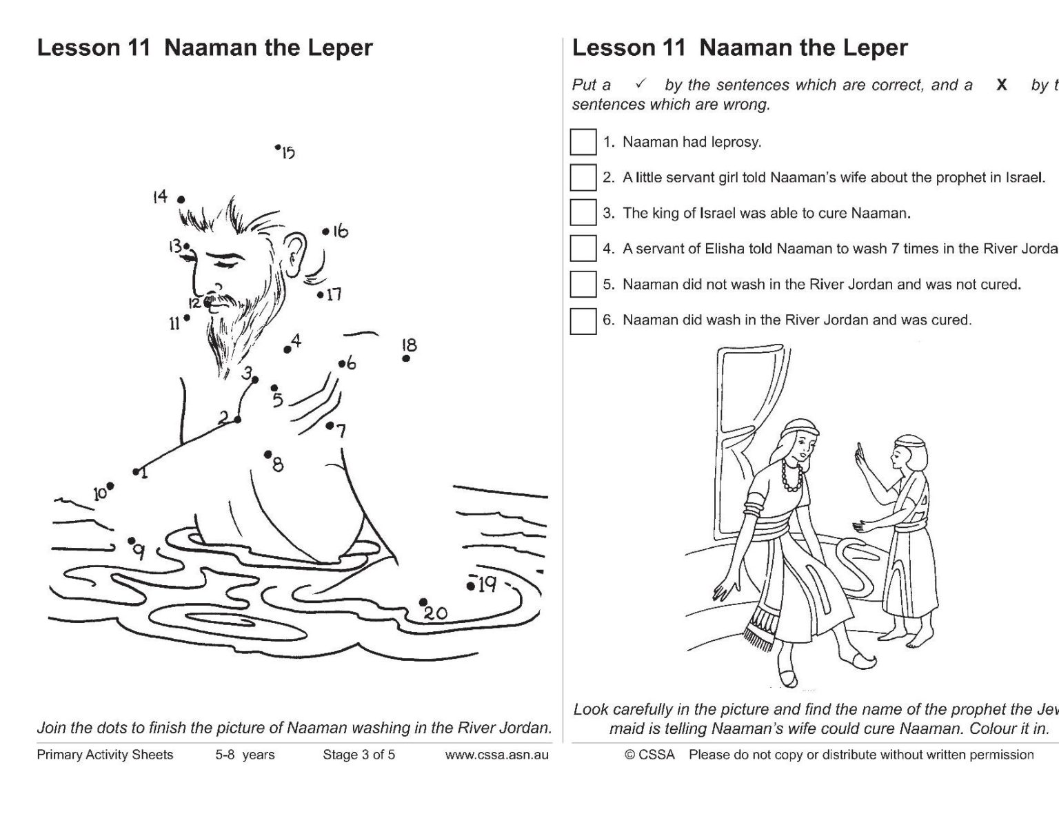 Naaman the Syrian (CSSA Primary Stage 3 Lesson 11) – Magnify Him Together